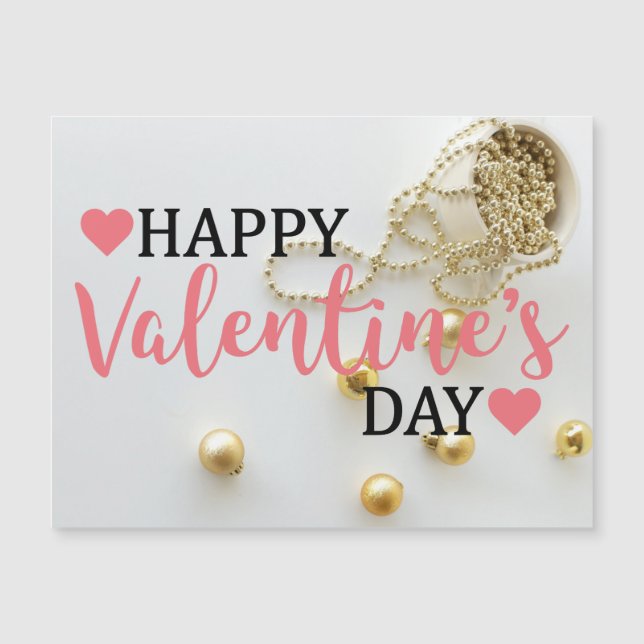 Happy Valentijnsdag cadeau briefkaart | Gouden 202 (Voorkant)