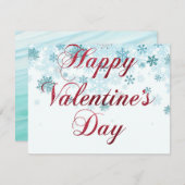 Happy valentijnsdag cadeau platte kaart 2024 (Voorkant / Achterkant)