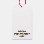 Happy Valentijnsdag Chocolate Snoep Hearts Love Cadeaulabel (Achterkant)