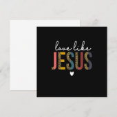 Happy Valentijnsdag Christelijke leopard Love like Kaart (Voorkant / Achterkant)