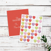 Happy Valentijnsdag Cute Kinder Classroom Feestdagenkaart