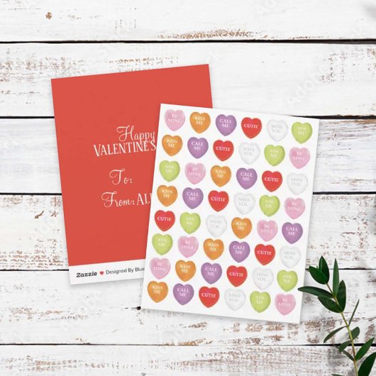 Happy Valentijnsdag Cute Kinder Classroom Feestdagenkaart