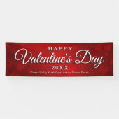 HAPPY VALENTIJNSDAG EVENEMENT RED HEARTS BANNER (Horizontaal)