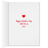 Happy Valentijnsdag feestdag houdt altijd van hart (Binnen (Rechts))