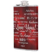 Happy Valentijnsdag fles Heupfles (Links)