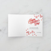 Happy Valentijnsdag Foto Romantic Hearts Kaart (Binnen)