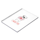 Happy Valentijnsdag - Funny Dog Valentijn citeert Notitieboek (Linkerzijde)