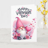 Happy Valentijnsdag - gevouwen Wenskaart Kaart (Gele Bloem)