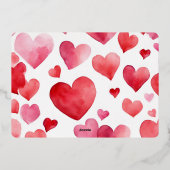 Happy Valentijnsdag Grappige zwarte kat Folie Feestdagenkaart (Achterkant)