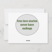 Happy Valentijnsdag Groen Natuurlijk Voor U Feestdagenkaart (Achterkant)