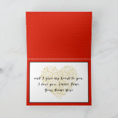  Happy Valentijnsdag Gypsy Guitar Kaart (Binnen)