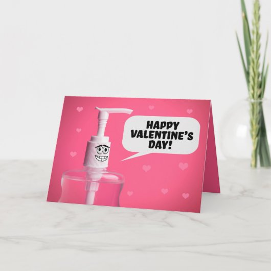Happy Valentijnsdag Hand Sanitizer Humor Feestdagen Kaart (Voorkant)