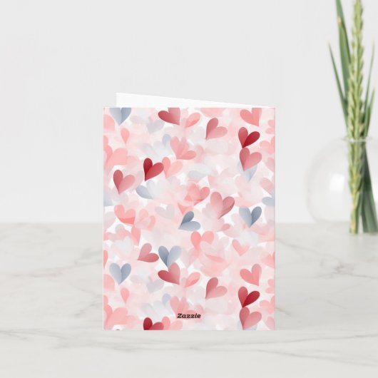 Happy Valentijnsdag hart Kaart (Achterkant)