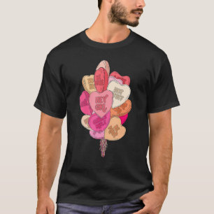Happy Valentijnsdag hartballonnen Snoep meisjes T-shirt