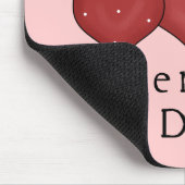 Happy Valentijnsdag Harten D7 Mousepad Muismat (Hoek)