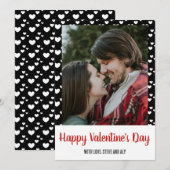 Happy Valentijnsdag Harten Foto Holiday Kaart (Voorkant / Achterkant)