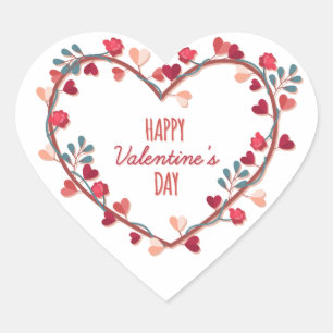 Happy Valentijnsdag harten woede   Sticker
