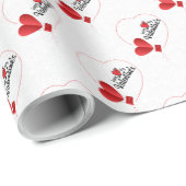 Happy Valentijnsdag hartkloppend papier (Rol Hoek)