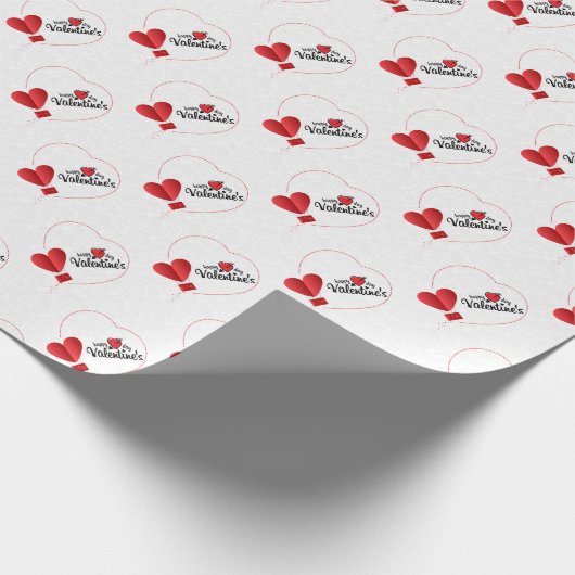 Happy Valentijnsdag hartkloppend papier (Hoek)