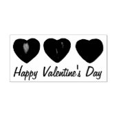 Happy Valentijnsdag hartslag Stamp Rubberstempel (Afrduk)