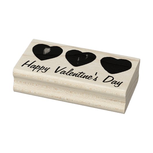 Happy Valentijnsdag hartslag Stamp Rubberstempel (Stempel)