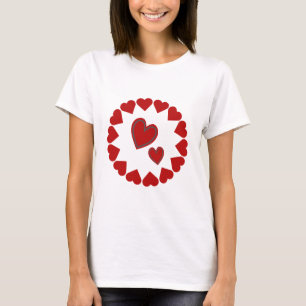 Happy Valentijnsdag Heart Red T-Shirt