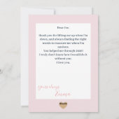 "Happy Valentijnsdag" - hedendaagse paarse foto Feestdagenkaart (Achterkant)