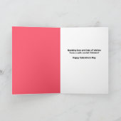 Happy Valentijnsdag in Covid Face Mask Feestdagen Kaart (Binnen)