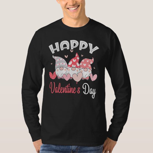 Happy Valentijnsdag is een hart voor vrouwelijke M T-shirt (Voorkant)