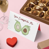 Happy Valentijnsdag is grappig, eenvoudige Avocado Kaart