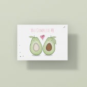 Happy Valentijnsdag is grappig, eenvoudige Avocado Kaart