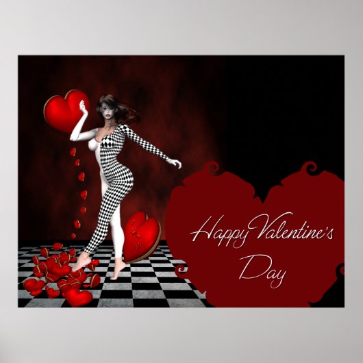 Happy Valentijnsdag - Jester Fantasy Print (Voorkant)