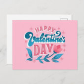 Happy Valentijnsdag kaart (Voorkant / Achterkant)