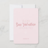 Happy Valentijnsdag Kaart in het roze - Italiaans (Voorkant)
