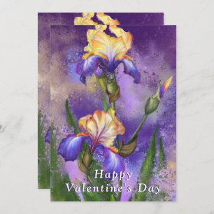 Happy Valentijnsdag Kaart - Mooie Iris-trap