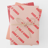 Happy Valentijnsdag Knuffels & Kusjes Liefde Custo Inpakpapier Vel (In situ)