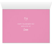 Happy Valentijnsdag Lab Dog Hearts Love Kaart (Binenzijde Horizontaal (Onderkant))