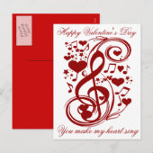 Happy Valentijnsdag, Love_Briefkaart Feestdagenkaart (Voorkant / Achterkant)