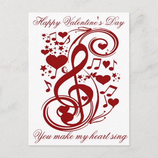 Happy Valentijnsdag, Love_Briefkaart Feestdagenkaart (Voorkant)