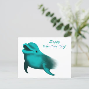 Happy Valentijnsdag - Lucky Dolphin Feestdagenkaart