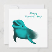 Happy Valentijnsdag - Lucky Dolphin Feestdagenkaart (Voorkant)