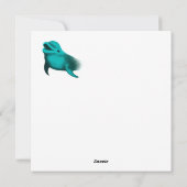 Happy Valentijnsdag - Lucky Dolphin Feestdagenkaart (Achterkant)