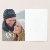 Happy Valentijnsdag Luxe - echte Folie fotokaart Folie Kaarten (Binnen)