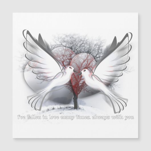 Happy Valentijnsdag Magnatic Card (Voorkant)