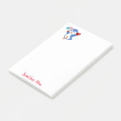 Happy Valentijnsdag Penguin Post it Note (Schuin)