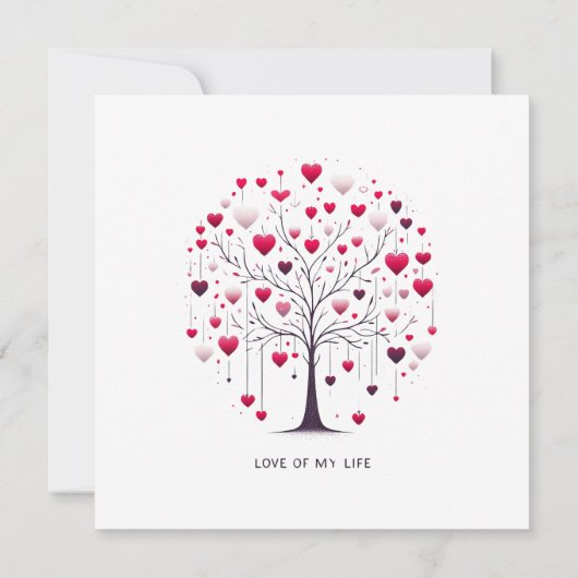 Happy valentijnsdag platte kaart (Achterkant)