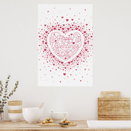 Happy Valentijnsdag Poster 24x36 (Keuken)