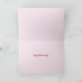 Happy Valentijnsdag Pugs en kussen Schattige Pug D Feestdagen Kaart (Binnen)