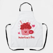 Happy Valentijnsdag - Red Hearts Cute Afbeeldingen Schort (Voorkant)
