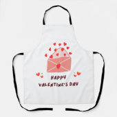 Happy Valentijnsdag - Red Hearts Love Afbeeldingen Schort (Voorkant)